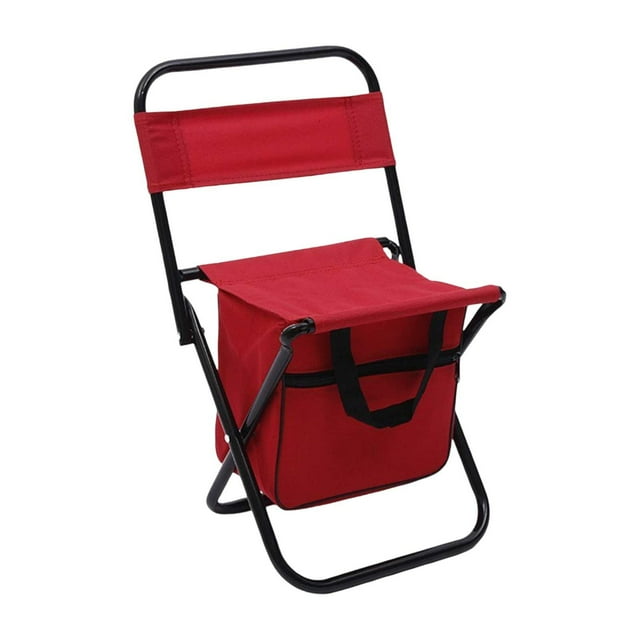 SXcggal Chaise Pliante Confortable avec Sac de Rangement Chaise Portable Extérieure Adaptée pour Pêche Camping Chaise Pliante Basique Pratique pour Jardin