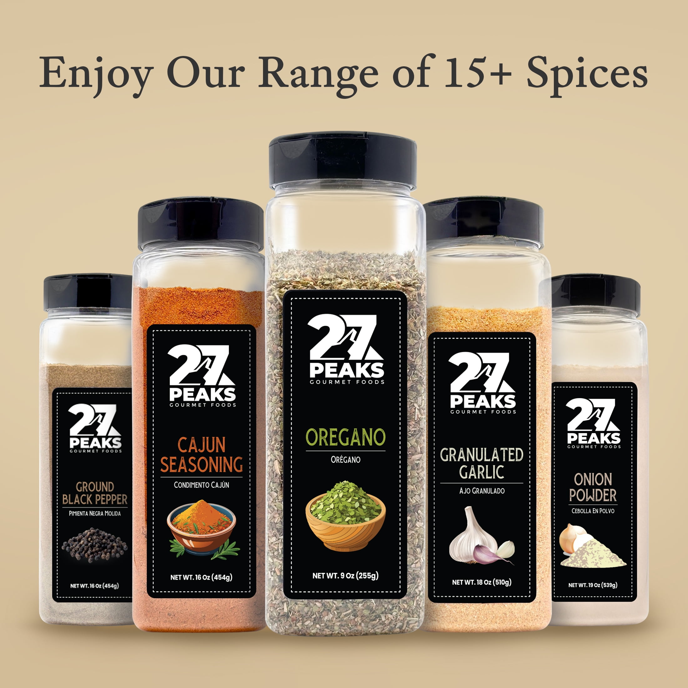 27 Peaks Gourmet All Natural Oregano Leaves, 5 oz Bottle