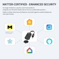 thumbnail image 4 of Prise Intelligente Extérieure Prise WiFi Robuste, Télécommande, Étanche, Compatible avec Alexa Google Assistant, Pas de Hub Requis, Noir(MP22W), 4 of 5