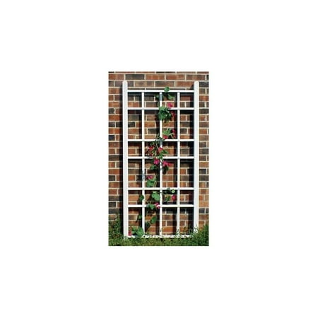 Dura-Trel Cottage 5.5-ft. Vinyl Wall Trellis - White