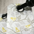 thumbnail image 3 of Ambesonne Grey and Yellow Grommet Curtain, Tree and Birds, 50" x 84", Grey Yellow and White, 3 of 6