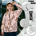 thumbnail image 6 of Uorisanigo Kids Girls Half Zip Pullover Sweatshirt Fall Trendy Pink Camo Hunting Quarter Zipper Cropped Sweatshirt Fashion Loose Long Sleeve Workout Shirts School Athletic Tops, 6 of 7