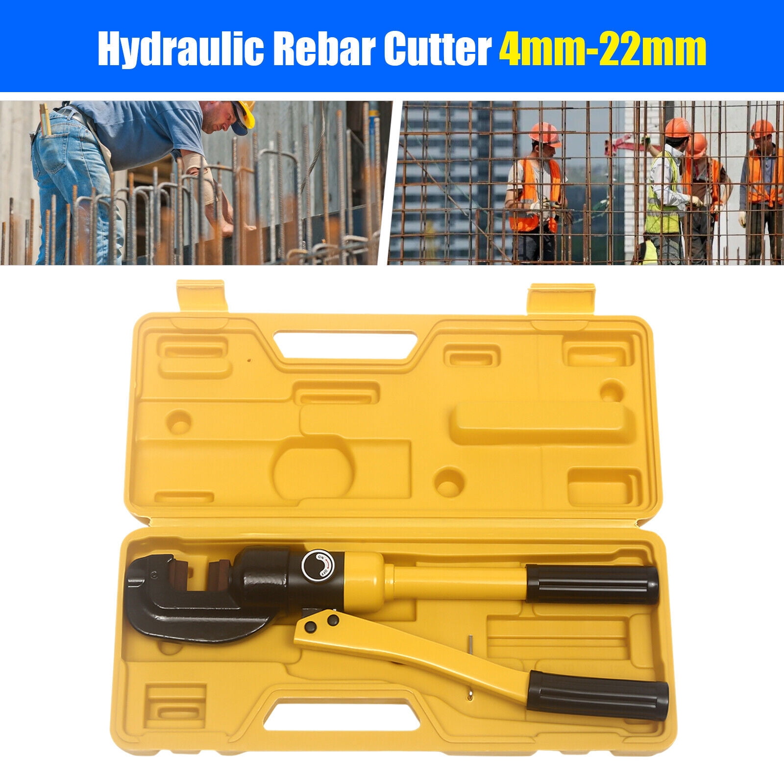 Hydraulic Rebar Cutter Steel Bolt Chain Cutting Tool 22mm 12 Ton with Box HY-22