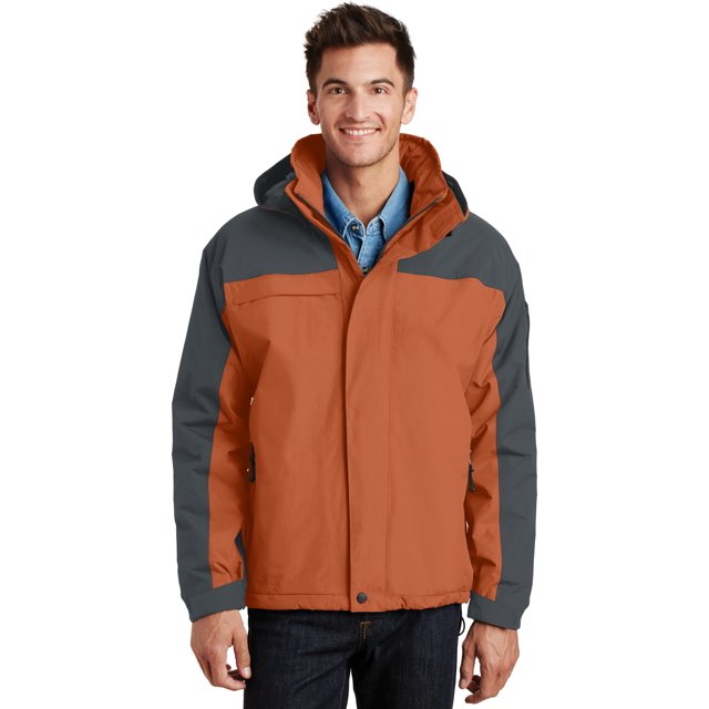 Chaqueta Nutka Port Authority®. J792 Naranja de cadmio/Grafito XL Autoridad Portuaria J792