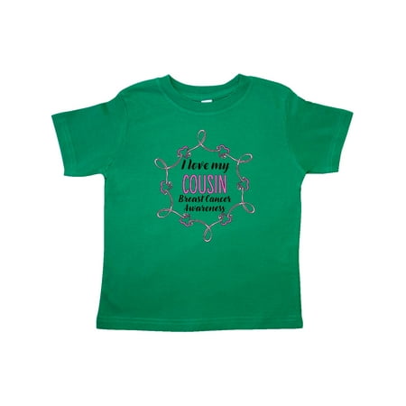 

Inktastic I Love My Cousin- Breast Cancer Awareness Gift Toddler Boy or Toddler Girl T-Shirt