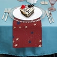 thumbnail image 4 of JRXY Stars Love Cloth Napkins Set of 6, Reusable Machine Washable Polyester Fabric for Events Farmhouse Party Dining Table Decor 6 PCS, 4 of 7