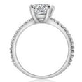 thumbnail image 3 of Pompeii 2 1/2Ct Oval Lab Grown Diamond Engagement Ring in 14k White or Yellow Gold, 3 of 6
