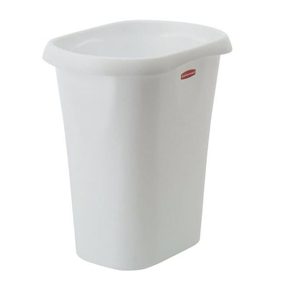 5L51-00-WHT 12 qt Basic Open Wastebasket  White- pack of 8