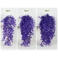 thumbnail image 4 of RECUTMS 3 Packs Artificial Hanging Plants Faux Ivy Greenery Fake Ivy Leaf UV Resistant for Outdoor Garden Yard Porch Wall Decoration （Pure Purple）, 4 of 7