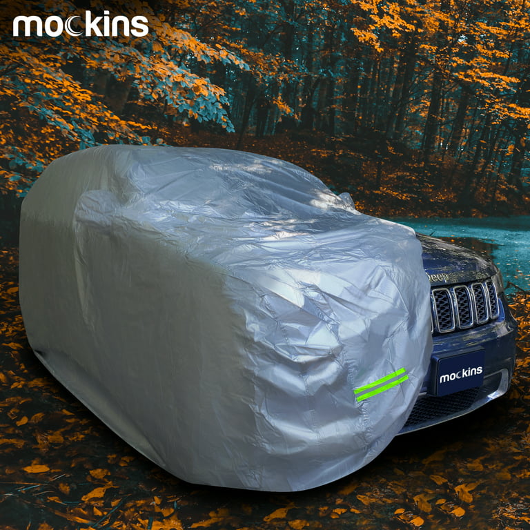 Mockins 190 x 75 x 72 Heavy Duty 190T Polyester Silver SUV Car
