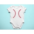 thumbnail image 5 of Old Glory Halloween Baseball Costume Short Sleeve Graphic Baby One Piece, 5 of 6