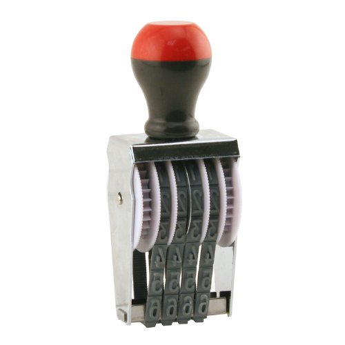 U.s. Stamp & Sign 4digit Rubber Numberer Number Stamp 4 Bands