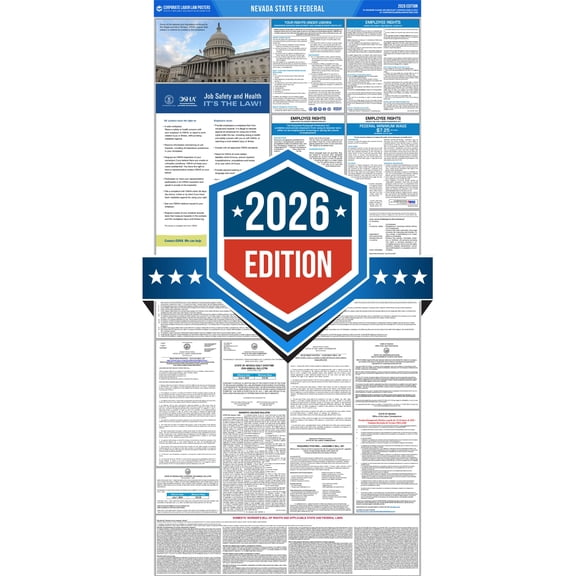 Corporate Labor Law Posters :: 2026 Nevada State & Federal Labor Law Posters - All in one [Plain Paper-English].