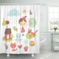 thumbnail image 1 of ABPHQTO Cortina de ducha Apple Baby Globe Home Cat Kawaii Pera 152x180 cm ABPHQTO PKNMT60x72Shower-6571, 1 of 2