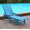 Navy Blue, variant on DRNANLIT Outdoor Chaise Lounge Chair - Adjustable Backrest, Built-in Cup Holder, Rolling Wheels, Weather-Resistant HDPE Wood Grain for Backyard, Poolside, Garden Relaxation