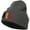Dk Grey, variant on Belgium BEL Flag Embroidered Long Beanie - Dk Green OSFM