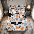 thumbnail image 5 of meiyoeat Gray Camo Print Bed Sheets,Wildlife Happy Camping Full Size Sheets For Boys,4-Piece1 Flat Sheet, 1 Fitted Sheet and 2 Pillowcases, 5 of 6