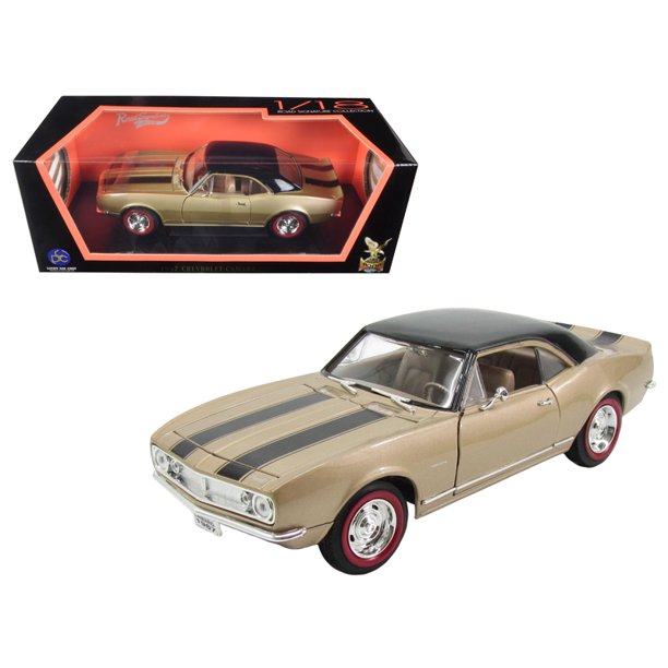 1967 chevrolet camaro z 28 gold with black stripes 1 18 diecast model car by road signature walmart com walmart com walmart com