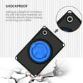 thumbnail image 4 of Dteck Case for Samsung Galaxy Tab A7 Lite 8.7 inch T220 T225,Shockproof Rugged Kids Friendly EVA Case Hand Grip 360° Rotating Kickstand Washable Tablet Cover,Black, 4 of 5