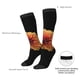 thumbnail image 4 of Fotbe Orange Dalia Calcetas Divertidas Estampadas para Hombre y Mujer, Calcetas de Algodón hasta la Rodilla para Caminar, Correr, Enfermería y Embarazo, 4 of 6