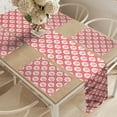 thumbnail image 2 of Ambesonne Chinese Art Table Runner & Placemats, Happiness Calligraphy, Placemat 4 pcs + Runner 12"x72", Dark Pink and White, 2 of 2