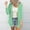 Green A, variant on Enjoytime Women's Lightweight Cardigan Solid Color 3/4 Sleeve Plus Size Tops Open Front Button Loose Short Cardigans Outerwear