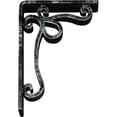 thumbnail image 4 of Ekena Millwork 2"W x 5 1/2"D x 8"H Orleans Wrought Iron Bracket, (Triple center brace), Antiqued Pale Gold, 4 of 8
