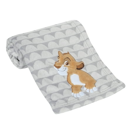 UPC: 0084122009684 | Lambs & Ivy Disney Baby THE LION KING Gray Fleece Appliqued Baby Blanket