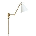 thumbnail image 5 of 1 Light Wall Sconce In Minimalist Style-26 Inches Tall And 7 Inches Wide-Aged Brass, Black Finish Capital Lighting 650111Ab, 5 of 7