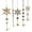 Gold #t86, variant on Japceit Hollow Christmas Ice Ornaments, Transparent Icicle Style Hanging Pendants, 10-Piece Reflective Decor for Tree, Window, Display