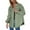 Light Green, variant on Womens Jackets Winter Jackets for Women Women's Solid Washed Denim Shirt Jacket With Hem Street Style Outerwear
