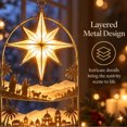 thumbnail image 7 of Bethlehem Star of Faith Lighted Nativity, Nativity Scene Christmas Window Decorations, Religious Theme Christmas Decorations for Living Room, Window, 7 of 7