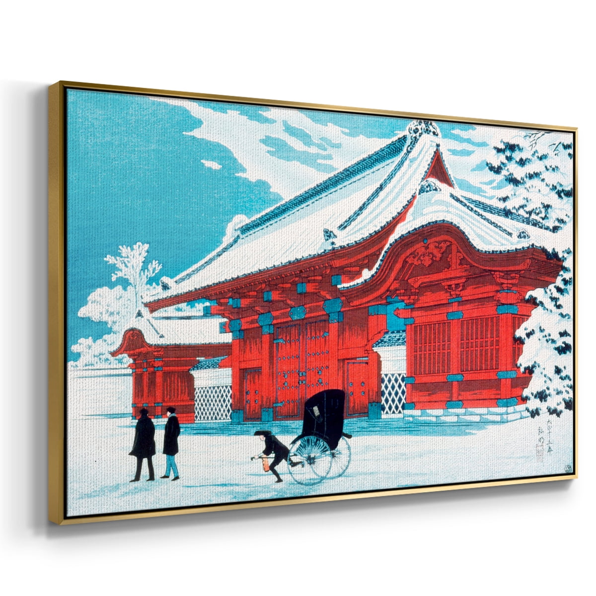 Vintage Landscape-CCXCIII By Wexford Home Framed in Gold Wood Gallery Wrapped Canvas 17 in. x 25 in.
