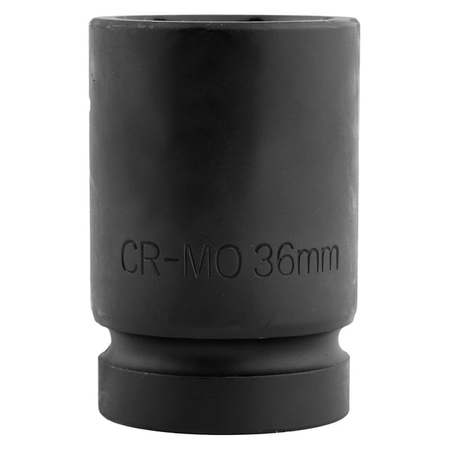 Llave de impacto neumática de 1 pulgada, engrosada, cuadrada, hexagonal, 80 mm de longitud, H36