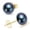 Black+Gold, variant on 6-6.5mm Classic Freshwater Cultured White Pearl Earrings Pearl Studs with 925 Sterling Silver Timeless Elegance for Women