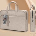 thumbnail image 5 of New Waterproof Handbag Large Capacity Sleeve Bag Briefcase Bag Laptop Bag 14 16 inch PINK 16 INCH, 5 of 8