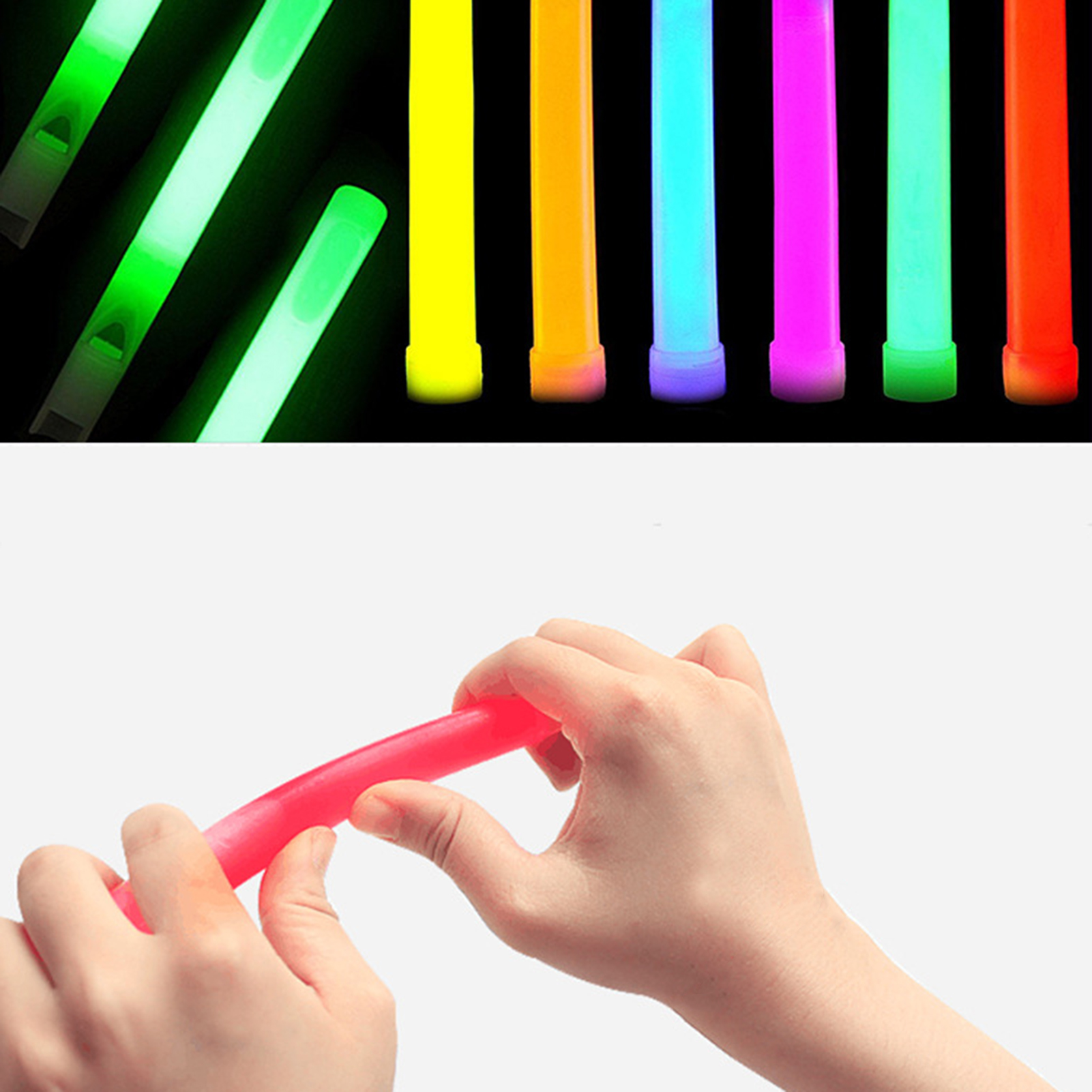 Bluethy 12Pcs Light Stick Ultrabright Long-lasting Disposable Multi-use Attractive Glow Stick for Camping - image 5 of 10