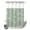 Sage Green, Celadon, Off-white, Mint, variant on No Hook Shower Curtain, Grey Butterfly Botanical Shower Curtains for Bathroom with See Through Top Window, Summer Plants Line Art Waterproof & Washable Bath Curtain Extra Long 72"x96"