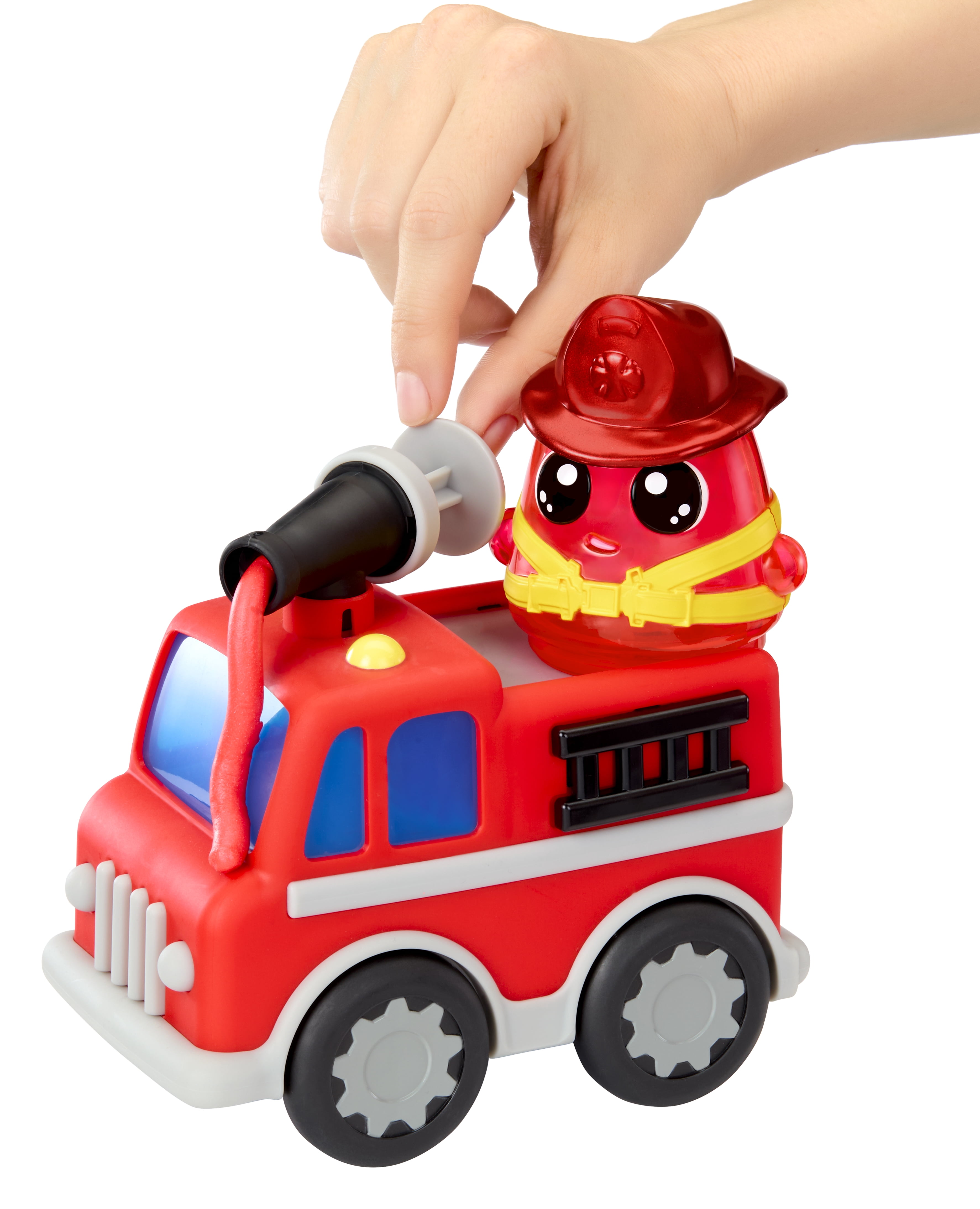 DohKins Fire Truck & Firefighter - Scented Dough that Never Dries, DIY Kids Gift, Ages 3+