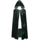 thumbnail image 1 of Capa con capucha de terciopelo Unisex Capa de Halloween Diablo Bruja Mago Halloween Navidad Cosplay, 1 of 2