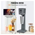 thumbnail image 2 of Milkshake Maker 375W Electric Blender, 820ml Stainless Steel Cup, 3-Speed Drink Mixer, LED Display, Microswitch Safety, for Home & Commercial Use, 2 of 7