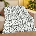 thumbnail image 4 of Uxgjfwu Christmas Blanket with Bow Design, Breathable Fuzzy Flannel Throw for Sofa and Bed, Machine Washable Winter Warm Blanket, 4 of 8