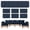 12PCS-BLUE, variant on 12Pcs Outdoor Cushion Covers, Patio Cushion Slipcovers Replacement with Zipper for Outdoor Furniture, Covers Only