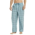 thumbnail image 2 of Vulcanodon Mens 100% Cotton Pajama Pants, Soft Lightweight Sleep Pants with Pockets Plaid Pajama Bottoms for Men(Aqua Blue-Plaid, Large), 2 of 6