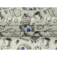 thumbnail image 5 of oneOone Velvet Beige Fabric English Breakfast Craft Projects Decor Fabric Printed By The Yard 58 Inch Wide, 5 of 5