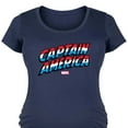 thumbnail image 3 of Marvel Captain America - Logo - Maternity Scoop Neck Graphic T-Shirt, 3 of 5