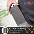 thumbnail image 3 of For Samsung Galaxy S20 Ttudrch Rfid Retro Texture Magnetic Leather Phone Case(grey), 3 of 5