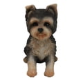 thumbnail image 1 of Figurine de Décoration Maison Chiot Yorkie Terrier Assis avec Ami Réaliste, 1 of 9