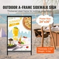 thumbnail image 3 of VEVOR Outdoor A-Frame Sidewalk Sign 24x36 inch Sandwich Board Signs, 3 of 10