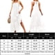 thumbnail image 2 of Vestido De Verano Vestido maxi de mujer Vestido largo de playa suelto con cuello halter irregular bohemio (Blanco XL) Cgtredaw para Mujer Blanco T XL, 2 of 5